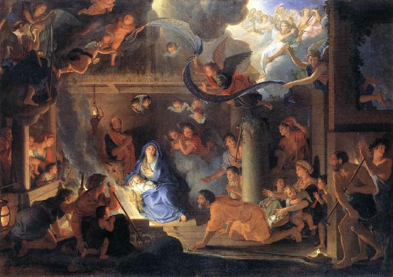 LE BRUN, Charles Adoration of the Shepherds sg oil painting image